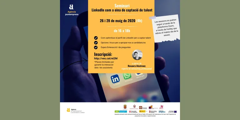 L'Agència organitza un seminari en línia per captar talent a través de LinkedIn
