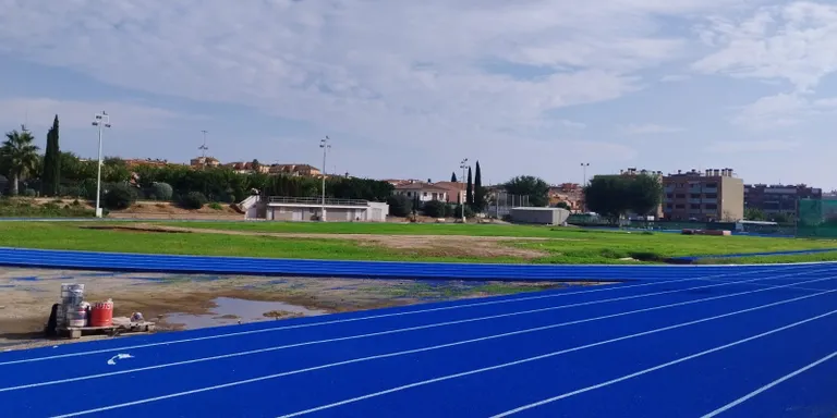 Les obres de la pista d'atletisme acabaran la setmana vinent