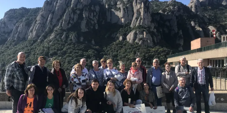 Pujada a Montserrat des de Sant Pere de Riudebitlles.