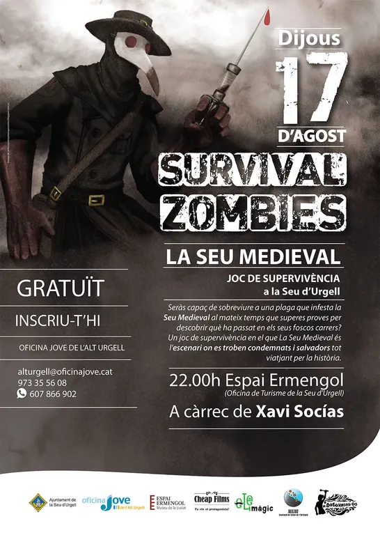 El joc 'Survival Zombies la Seu Medieval', proposta innovadora de l'Agenda Jove d'Estiu