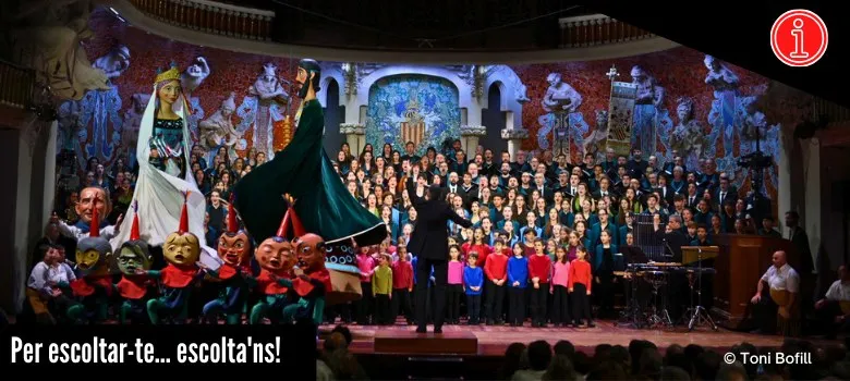 Els Gegants Vells de Castellterçol emocionen al Concert de Sant Esteve del Palau de la Música
