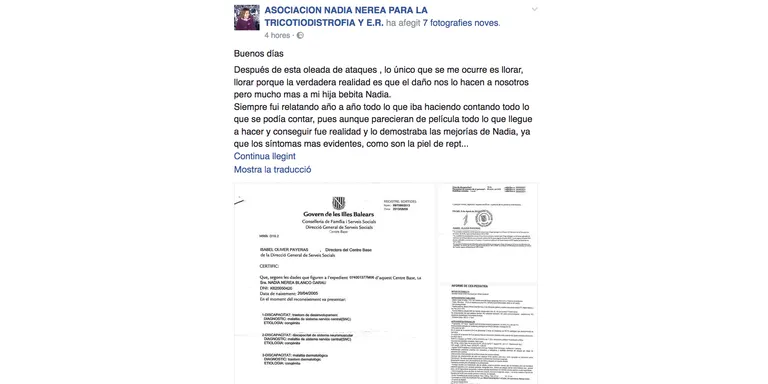 Es posa en entredit la història de la Nadia Nerea