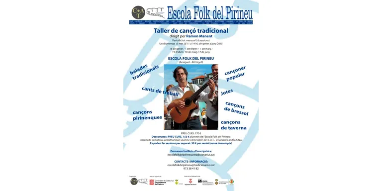 L'Escola Folk del Pirineu organitza un taller de cançó tradicional