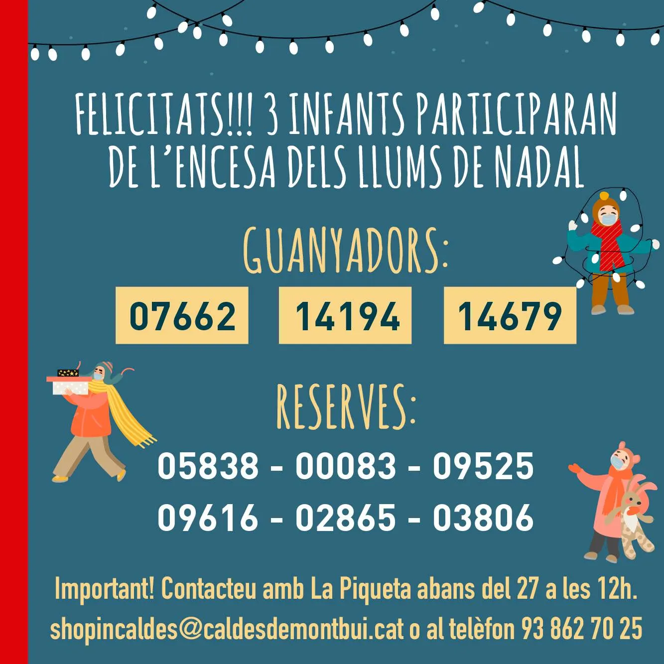 Ja està tot a punt per a l'encesa de l'enllumenat de Nadal aquest divendres