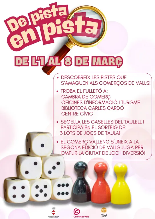 El comerç se suma al Festival del Joc “Valls Juga” amb una gimcana comercial per les botigues