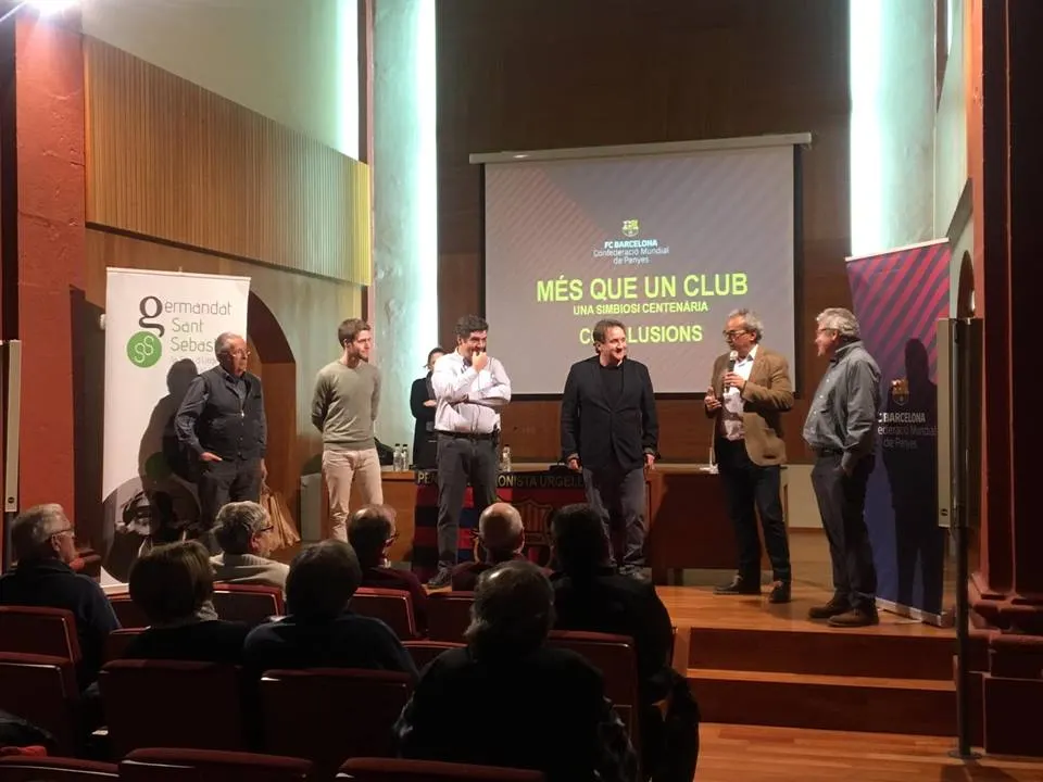 Col·loqui a la Seu sobre el vincle històric entre el Barça i Catalunya