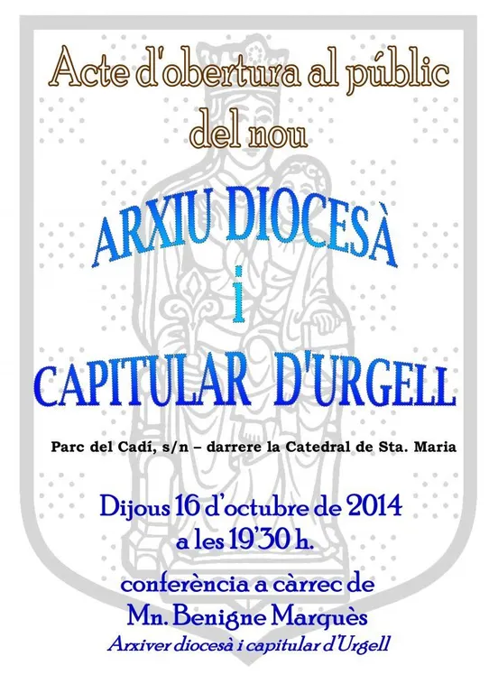 Portes Obertes a la nova seu de l'Arxiu Diocesà i Capitular d'Urgell