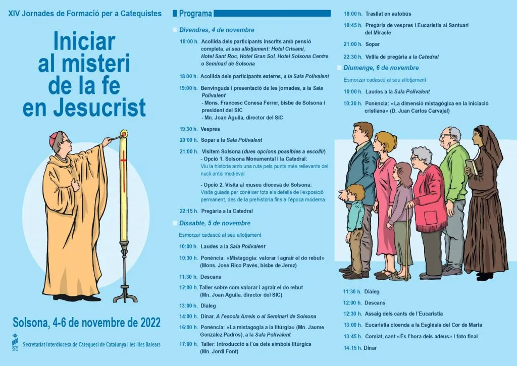 Més de 200 persones participaran aquest cap de setmana a Solsona a les Jornades de Formació per a Catequistes