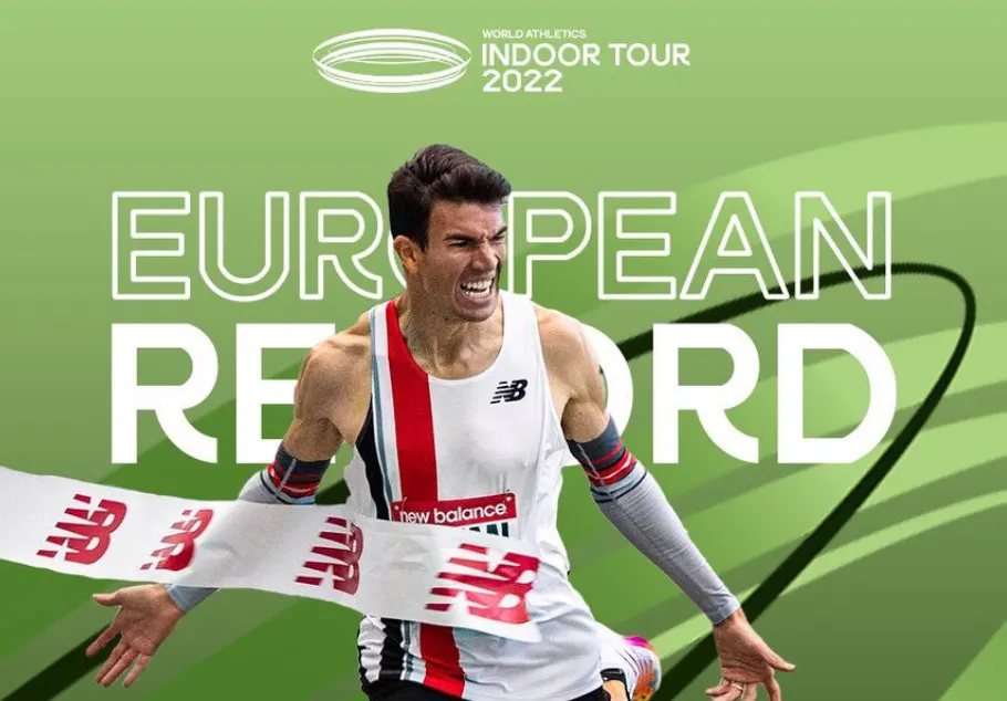 Adel Mechaal bat el rècord europeu de 3000m indoor (7:30.82)
