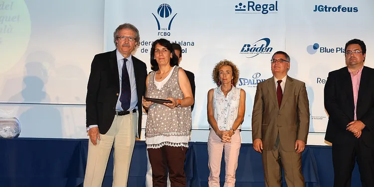 La Nit del Bàsquet Català premia Maite González per la seva tasca en el Sedis