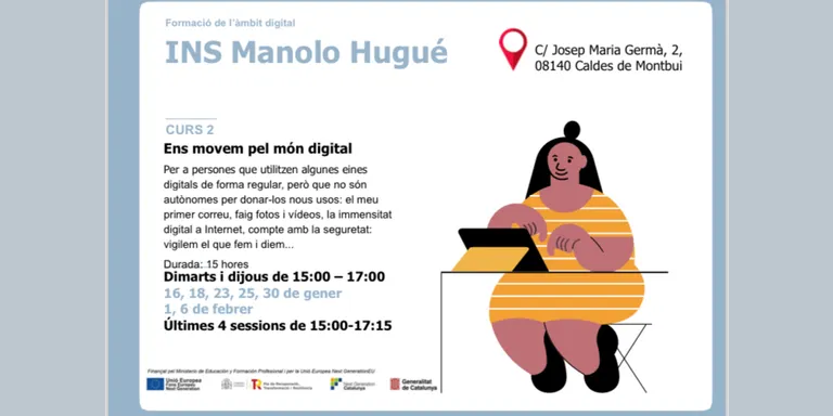 L’institut Manolo Hugué ofereix un curs gratuït sobre eines digitals obert a la ciutadania