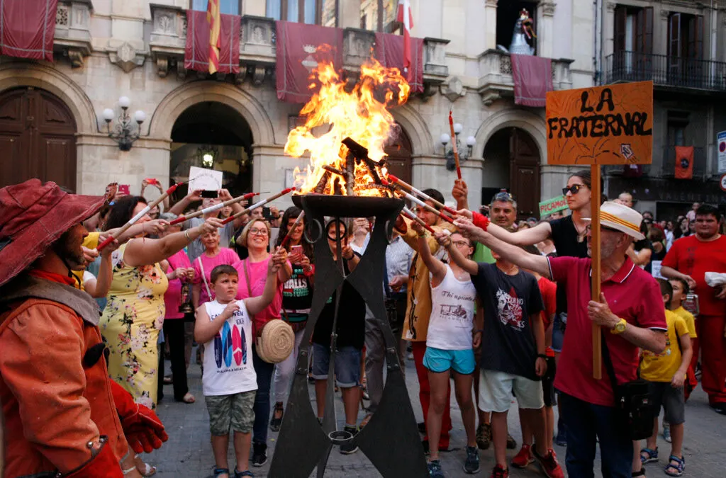 La plaça de l'Oli acollirà l'acte central de l'arribada de la Flama del Canigó