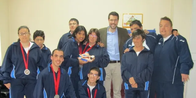 Albert Batalla felicita els esportistes del Club Esportiu Claror pels bons resultats als Special Olympics