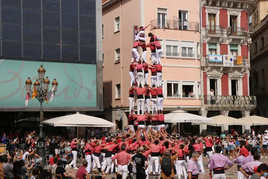 La Colla Vella dels Xiquets de Valls llueix castells de 7 a la Mercadal