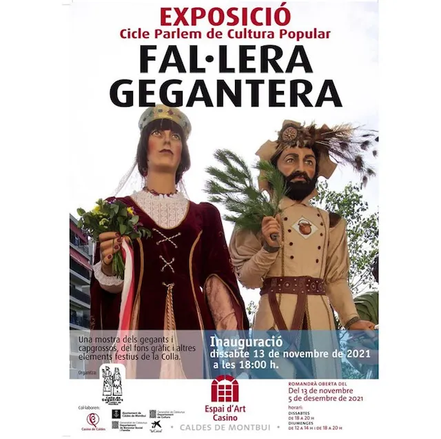 Una exposició al Casino permet conèixer a fons els gegants de Caldes i la colla que els acompanya