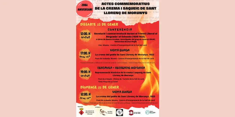 Sant Llorenç commemora aquest cap de setmana els 200 anys de la crema i el saqueig del poble