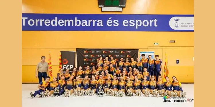 Héctor Díez i Sira Bella es proclamen campions de Catalunya de patinatge artístic lliure a Torredembarra