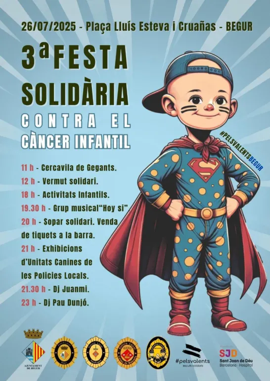 Torna a Begur la 3a Festa Solidària contra el Càncer Infantil aquest 26 de juliol