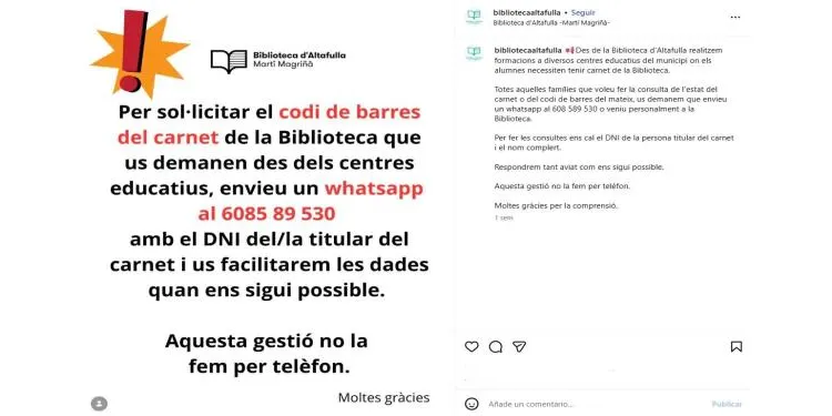La Biblioteca incorpora la formació sobre l’e-catàleg per als estudiants dels centres educatius d’Altafulla