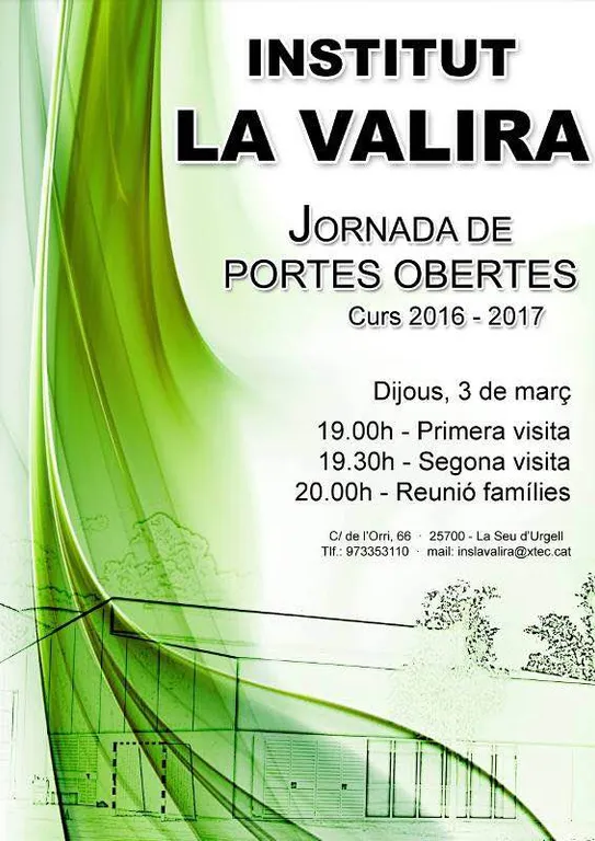 Jornada de portes obertes a l'Institut La Valira de la Seu