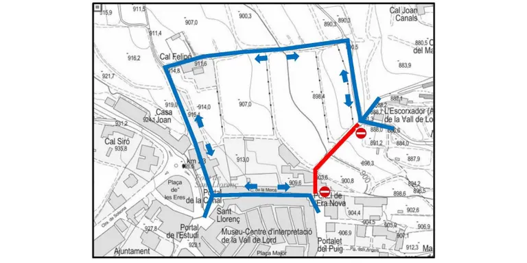 Afectacions a la mobilitat a Sant Llorenç per la renovació de la xarxa d'aigua i el clavegueram