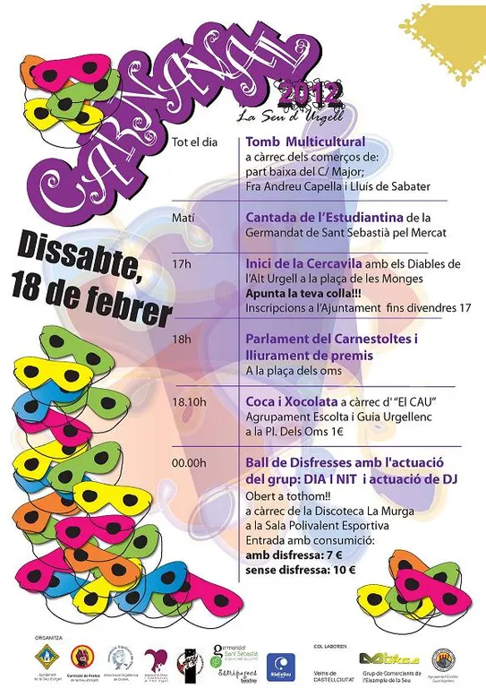 Tot a punt a la Seu per celebrar aquest dissabte el Carnaval 2012