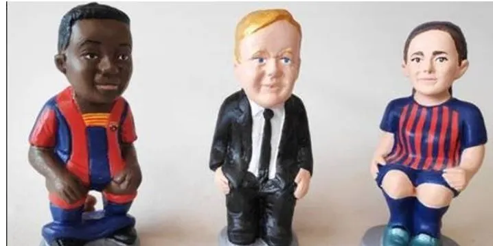 Ansu Fati, Koeman i Alexia Putellas ja tienen caganer