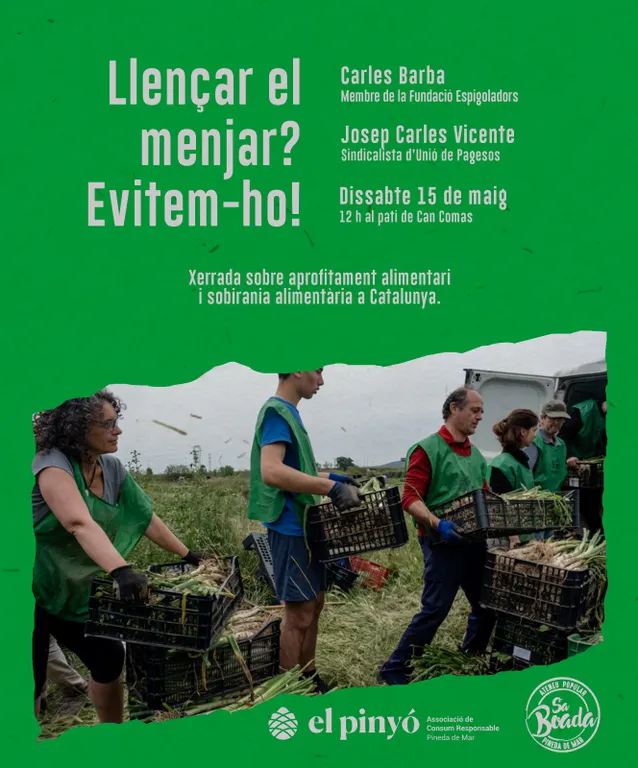 El Pinyó i l'Ateneu Popular Sa Boada organitzen una xerrada sobre l'aprofitament alimentari