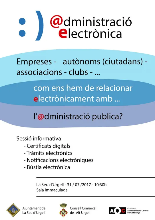 Jornada informativa a la Seu sobre administració electrònica oberta