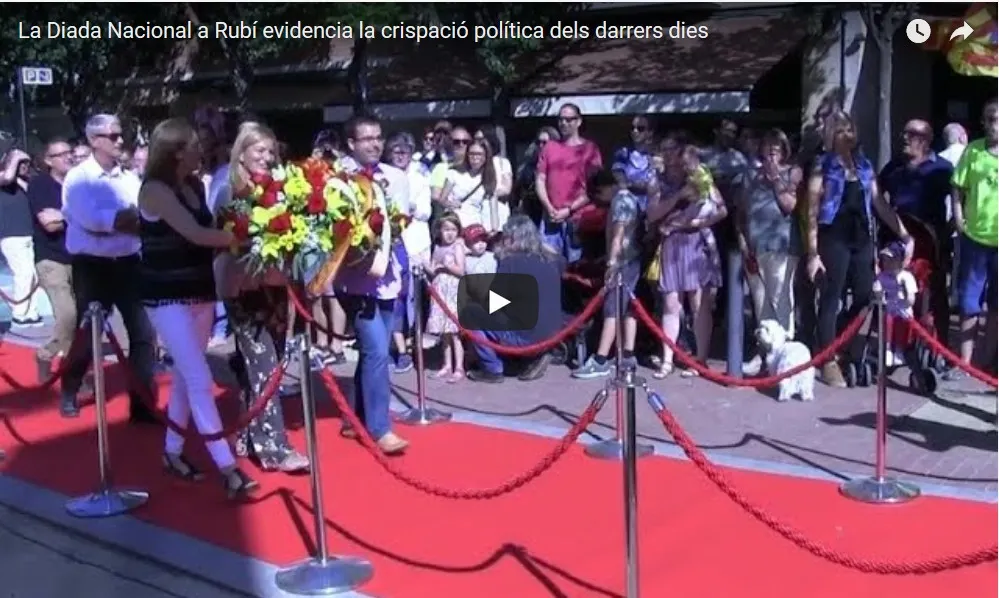 VÍDEO: La Diada Nacional a Rubí evidencia la crispació política dels darrers dies