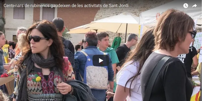 Centenars de rubinencs gaudeixen de les activitats de Sant Jordi
