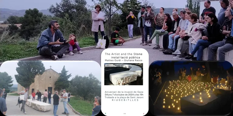 “The Artist and the Stone” d’en Mateo Guidi: Inauguració/presentació de la instal·lació pública a Sant Pere de Riudebitlles.