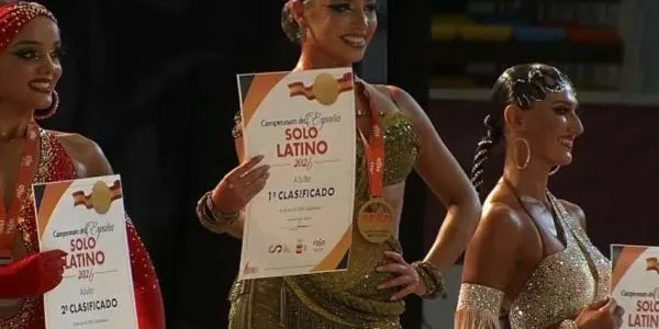 La ballarina torrenca Abril Gómez es proclama campiona d’Espanya absoluta de ball esportiu en single llatí
