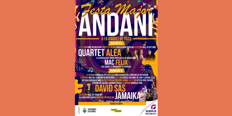 Torna la Festa Major d'Andaní