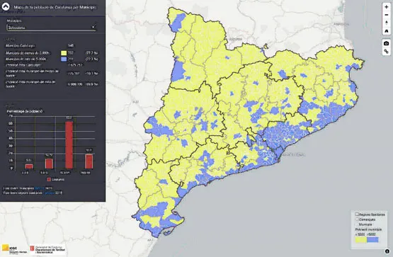 L'Institut Cartogràfic i Geològic de Catalunya habilita un visor de la població per municipis