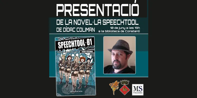 L’escriptor i editor, Dídac Coliman, presenta la seva segona novel·la “Speechtool”