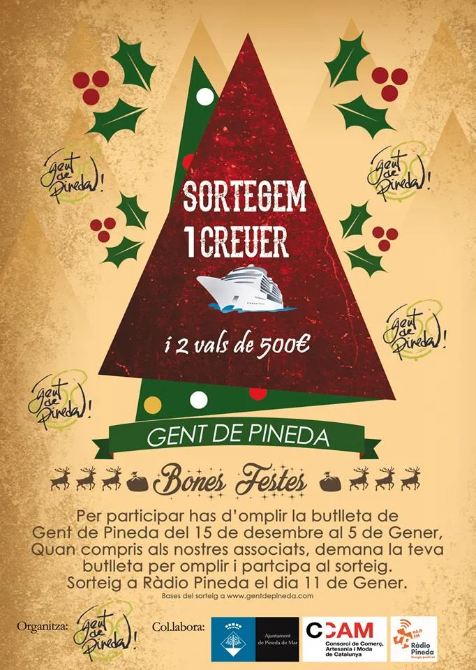 Gent de Pineda continua fins al 5 de gener amb el sorteig del creuer i dels vals de 500
