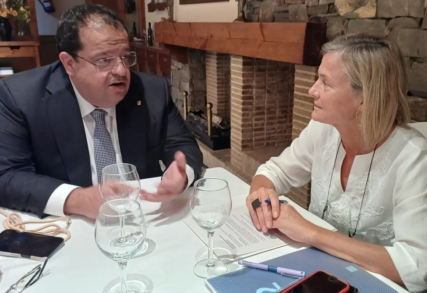 El conseller d’Interior, Joan Ignasi Elena, es reuneix amb ERC Valls