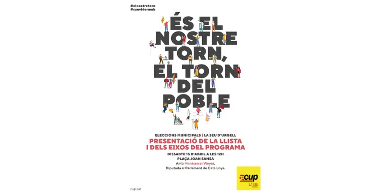 La CUP presenta la seva llista per a les eleccions municipals de la Seu d'Urgell