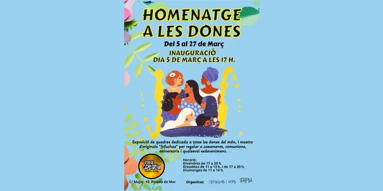 L'Espai Creatiu mostra una exposició de pintura dedicada a la dona
