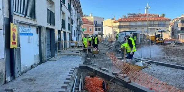 Les obres de la plaça dels Vents d'Altafulla descansen per Nadal