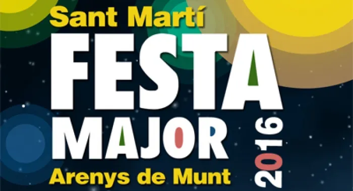Cartell de la Festa Major (foto: Ajuntament Arenys de Munt)