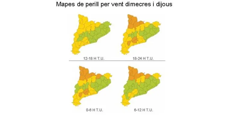 Activen l'alerta del Procicat per la previsió de fortes ventades al Pirineu i Prepirineu