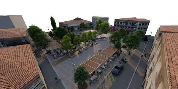 El projecte bàsic d'urbanització de la plaça dels Vents, en informació pública