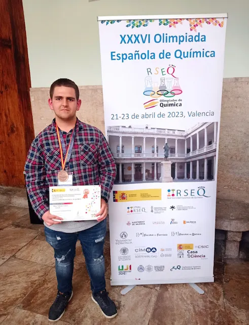 Marc Jiménez, alumne de 2n de batxillerat de l’Escola Pia de Caldes, primer de Catalunya a l’olimpíada estatal de química