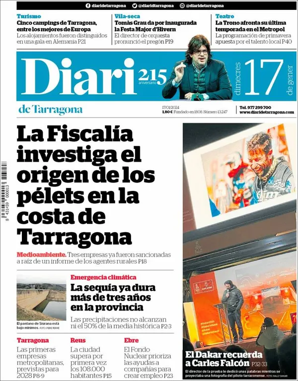 Cop d'ull als diaris d'aquest dimecres 17 de gener
