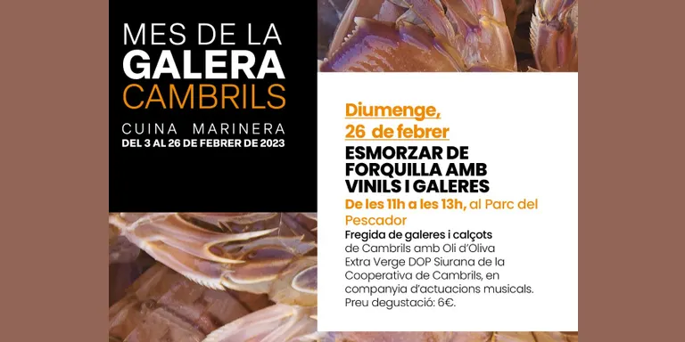 El Mes de la Galera clou aquest cap de setmana amb el concurs “De la Mar als Fogons” i la fregida de galeres i calçots
