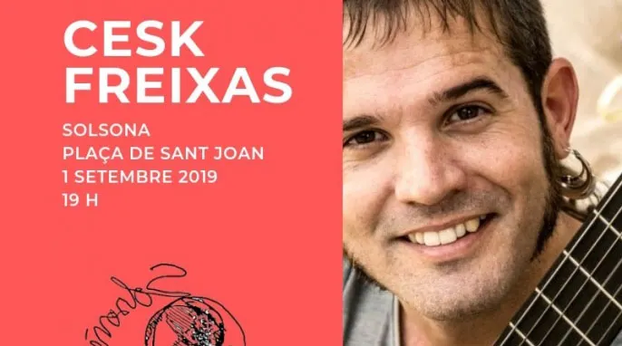 El cantautor Cesk Freixas actuarà al concert solidari del SOM