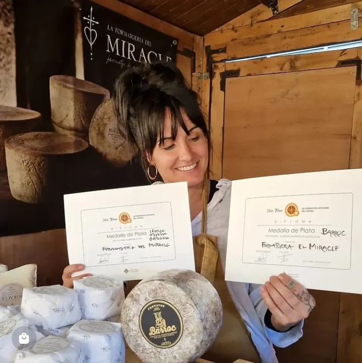 La Formatgeria El Miracle aconsegueix dues plates al Concurs de Formatges Artesans del Pirineu