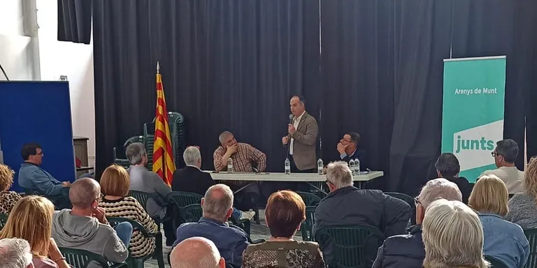 Jordi Turull, Conseller durant l'1-O, va venir a Arenys de Munt a parlar d'encerts i errors d'aquella fita història, per repetir-la, però ara acabant bé
